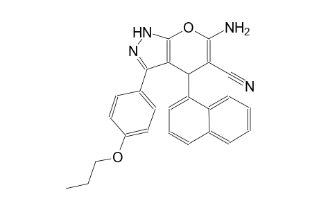 6-amino-4-(1-naphthyl)-3-(4-propoxyphenyl)-1,4-dihydropyrano[2,3-c]pyrazole-5-carbonitrile