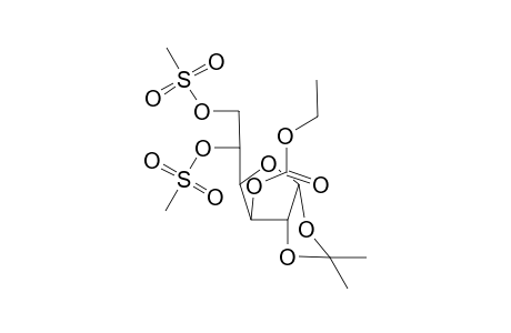 3-O-Carbethoxy-1,2-O-isopropylidene-5,6-di-O-methanesulfonyl-.alpha.,D-glucofuranose