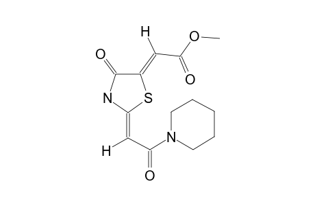 (Z)-2-(2-OXO-2-PIPERIDINOETHYLIDENE)-(Z)-5-(METHOXYCARBONYLMETHYLENE)-THIAZOLIDIN-4-ONE