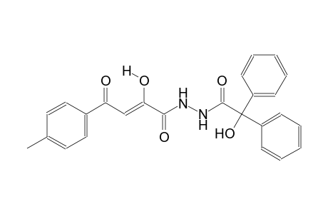 (2Z)-2-hydroxy-N'-[hydroxy(diphenyl)acetyl]-4-(4-methylphenyl)-4-oxo-2-butenohydrazide