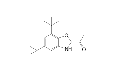 1-(5,7-ditert-butyl-2,3-dihydro-1,3-benzoxazol-2-yl)ethanone