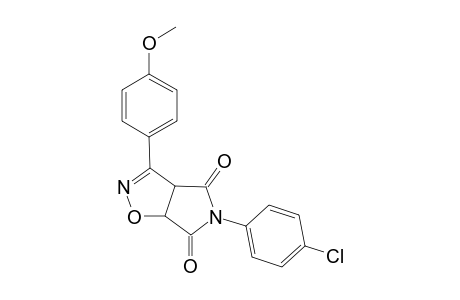3-(4'-Methoxyphenyl)-5-[N-(4"-chlorophenyl)]-4,6-dioxopyrrolo[3,4-d]-7,8-dihydroisoxazole