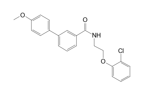 4'-Methoxy-biphenyl-3-carboxylic acid [2-(2-chloro-phenoxy)-ethyl]-amide