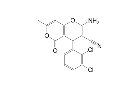 4H,5H-pyrano[4,3-b]pyran-3-carbonitrile, 2-amino-4-(2,3-dichlorophenyl)-7-methyl-5-oxo-