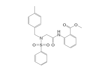 methyl 2-({[(4-methylbenzyl)(phenylsulfonyl)amino]acetyl}amino)benzoate
