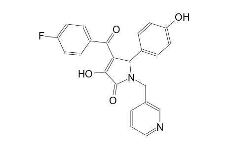 2H-pyrrol-2-one, 4-(4-fluorobenzoyl)-1,5-dihydro-3-hydroxy-5-(4-hydroxyphenyl)-1-(3-pyridinylmethyl)-