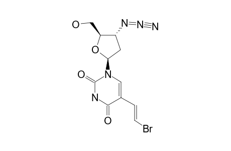 3'-AZIDO-3'-DEOXY-BETA-(E)-5-(2-BROMOVINYL)-2'-DEOXYURIDINE