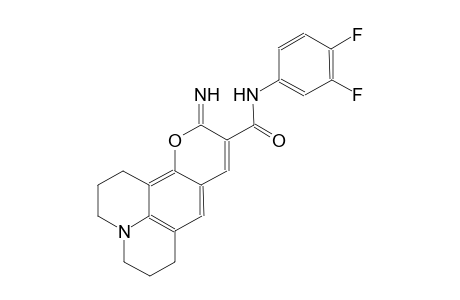 1H,5H,11H-[1]benzopyrano[6,7,8-ij]quinolizine-10-carboxamide, N-(3,4-difluorophenyl)-2,3,6,7-tetrahydro-11-imino-