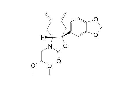 (4R,5R)-3-(2,2-Dimethoxyethyl)-4,5-diallyl-5-(3,4-methylenedioxyphenyl)-2-oxazolidinone