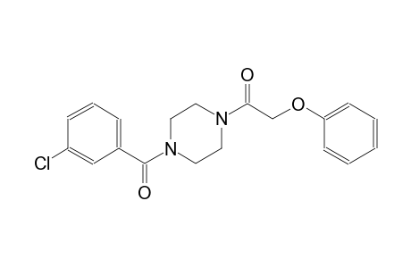 piperazine, 1-(3-chlorobenzoyl)-4-(phenoxyacetyl)-