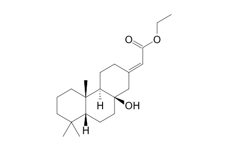 Ethyl 17-Norabiet-13(15)-E-en-8.beta.-ol-16-oate