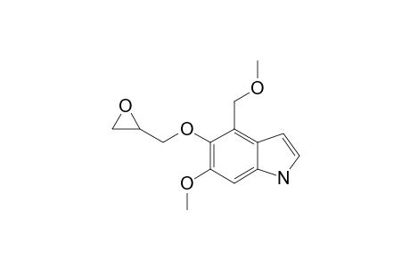 6-METHOXY-4-(METHOXYMETHYL)-5-(OXIRAN-2-YLMETHOXY)-1H-INDOLE