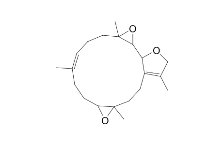 Bisoxireno[5,6:13,14]cyclotetradeca[1,2-b]furan, 1a,2,3,6,7,7a,8a,8b,10,12,13,13a-dodecahydro-4,7a,11,13a-tetramethyl-