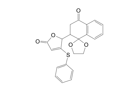 5-Phenylthio-5-(1',1'-ethylenedioxy-4'-oxo-1',2'-3',4'-tetrahydronaphth-2'-yl)furan-2(5H)-one
