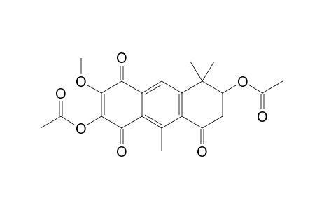 3,7-DIACETOXY-2-METHOXY-8,8,10-TRIMETHYL-7,8-DIHYDRO-6-H-ANTRACEN-1,4,5-TRIONE