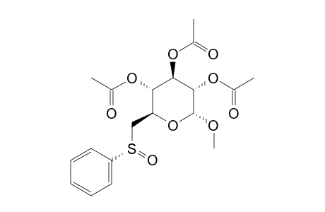 METHYL-2,3,4-TRI-O-ACETYL-6-DEOXY-(6R)-PHENYLSULFINYL-ALPHA-D-GLUCOPYRANOSIDE