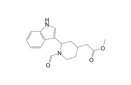 Methyl 1-Formyl-2-(3-indolyl)piperidine-4-acetate