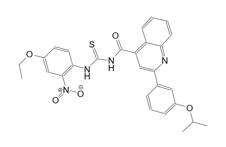 N-(4-ethoxy-2-nitrophenyl)-N'-{[2-(3-isopropoxyphenyl)-4-quinolinyl]carbonyl}thiourea