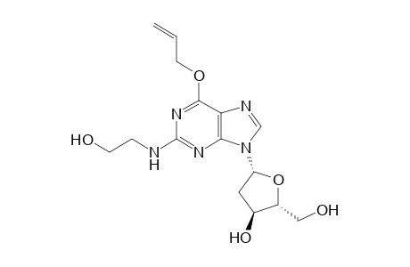 6-O-allyl-2'-deoxy-2-N-(2-hydroxyethyl)guanosine