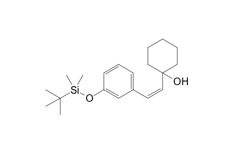 (Z)-2-(3'-tert-Butyldimethylsilyloxyphenyl)-1-(1"-hydroxycyclohexyl)ethene