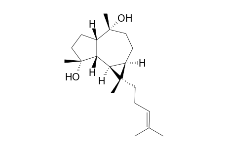 4.alpha.,10.alpha.-Dihydroxy-15-(3-methyl-2-butenyl)alloaromadendrane