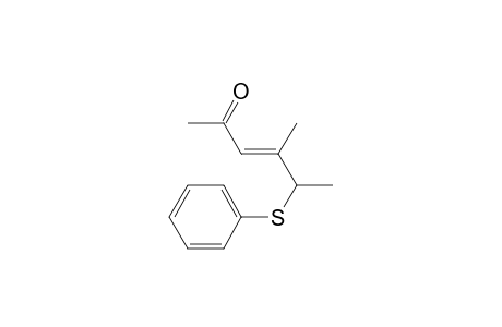 3-Hexen-2-one, 4-methyl-5-(phenylthio)-, (E)-