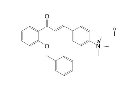 Trimethyl-[4-[(E)-3-oxo-3-(2-phenylmethoxyphenyl)prop-1-enyl]phenyl]azanium iodide