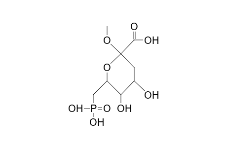 (Methyl 3-deoxy-D-arabino-heptulo-pyranoside)-onic acid, 7-phosphonate