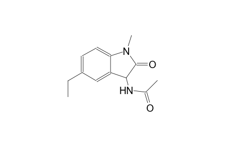 N-(5-ethyl-1-methyl-2-oxo-2,3-dihydro-1H-indol-3-yl)acetamide