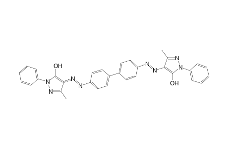 Benzidine=>(2 mol)3-methyl-1-phenyl-5-pyrazolon
