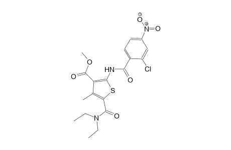 methyl 2-[(2-chloro-4-nitrobenzoyl)amino]-5-[(diethylamino)carbonyl]-4-methyl-3-thiophenecarboxylate