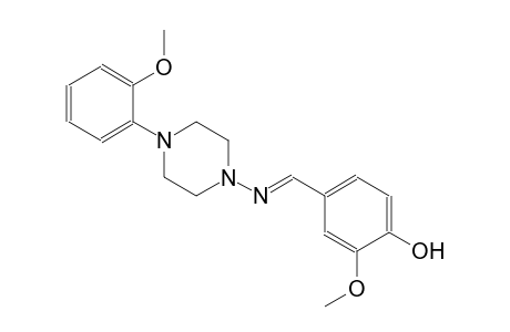 phenol, 2-methoxy-4-[(E)-[[4-(2-methoxyphenyl)-1-piperazinyl]imino]methyl]-
