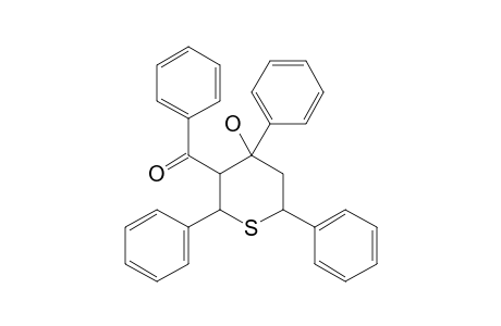 2,4,6-Triphenyl-3-benzoyl-tetrahydrothiopyran-4-ol