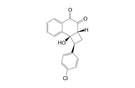 (+-)-(1.alpha.,2a.alpha.,8b.alpha.)-1-(4-Chlorophenyl)-1,2,2a,8b-tetrahydro-8a-hydroxy-1-(p-tolyl)cyclobuta[a]naphthalene-3,4-dione