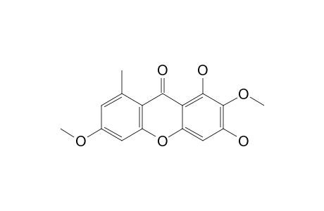 DRIMIOPSIN-F;6,8-DIHYDROXY-3,7-DIMETHOXY-1-METHYLXANTHONE