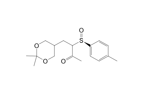 (R)-1-Methyl-3-(2,2-dimethyl-1,3-dioxan-5-yl)-2-p-tolylsulfinyl-1-propanone