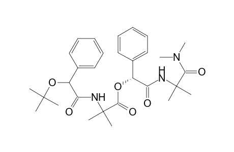 Alanine, N-[(1,1-dimethylethoxy)phenylacetyl]-2-methyl-, 2-[[2-(dimethylamino)-1,1-dimethyl-2-oxoethyl]amino]-2-oxo-1-phenylethyl ester, [R-(R*,R*)]-