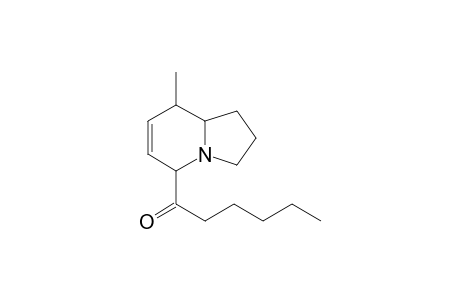 8-Methyl-5-(hexanoyl)-6,7-dehydroindolizine