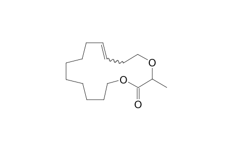 (+-)-3-Methyl-1,4-dioxacyclohexadec-(E/Z)-6-en-2-one