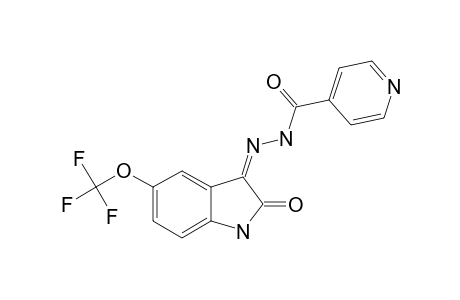 (Z)-N'-(2-OXO-5-(TRIFLUOROMETHOXY)-INDOLIN-3-YLIDENE)-ISONICOTINOHYDRAZIDE