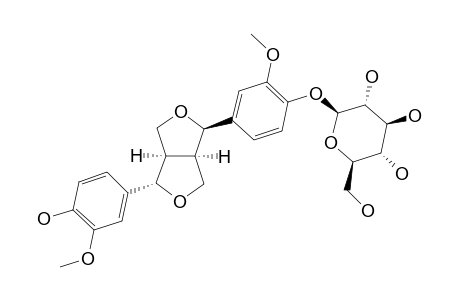 EPIPINORESINOL-4'-O-GLUCOPYRANOSIDE