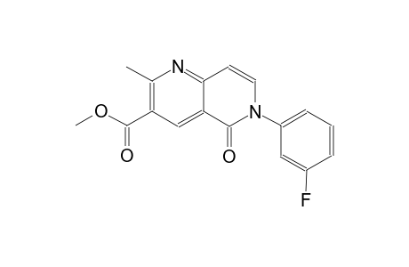 1,6-naphthyridine-3-carboxylic acid, 6-(3-fluorophenyl)-5,6-dihydro-2-methyl-5-oxo-, methyl ester