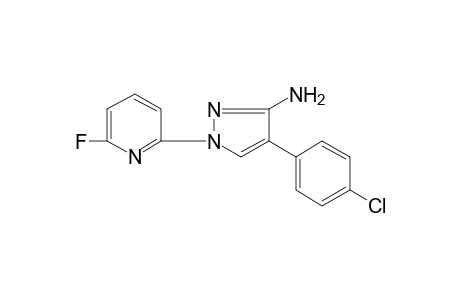 2-[3-AMINO-4-(p-CHLOROPHENYL)PYRAZOL-1-YL]-6-FLUOROPYRIDINE