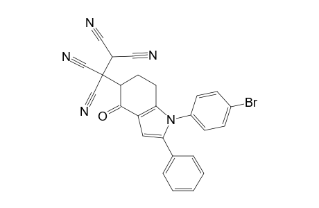 5-(1,1,2,2-Tetracyanoethyl)-1-(4-bromophenyl)-2-phenyl-4-oxo-4,5,6,7-tetrahydroindole