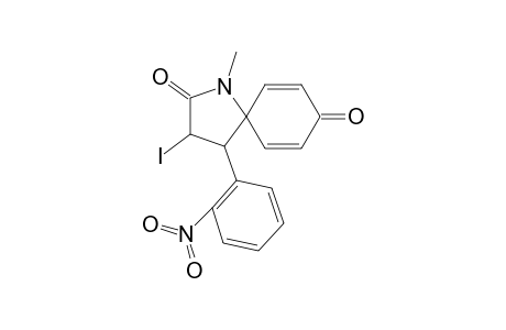 3-Iodo-1-methyl-4-(2-nitrophenyl)-1-azaspiro[4.5]deca-6,9-diene-2,8-dione