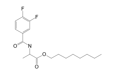 D-Alanine, N-(3,4-difluorobenzoyl)-, octyl ester