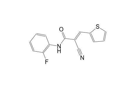 (2E)-2-cyano-N-(2-fluorophenyl)-3-(2-thienyl)-2-propenamide