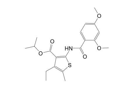 isopropyl 2-[(2,4-dimethoxybenzoyl)amino]-4-ethyl-5-methyl-3-thiophenecarboxylate