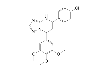 [1,2,4]triazolo[1,5-a]pyrimidine, 5-(4-chlorophenyl)-4,5,6,7-tetrahydro-7-(3,4,5-trimethoxyphenyl)-