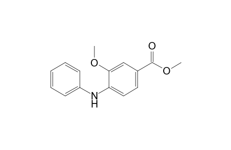 4-Anilino-3-methoxy-benzoic acid methyl ester
